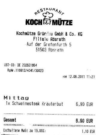 mwem Hffner Kochmtze Restaurant